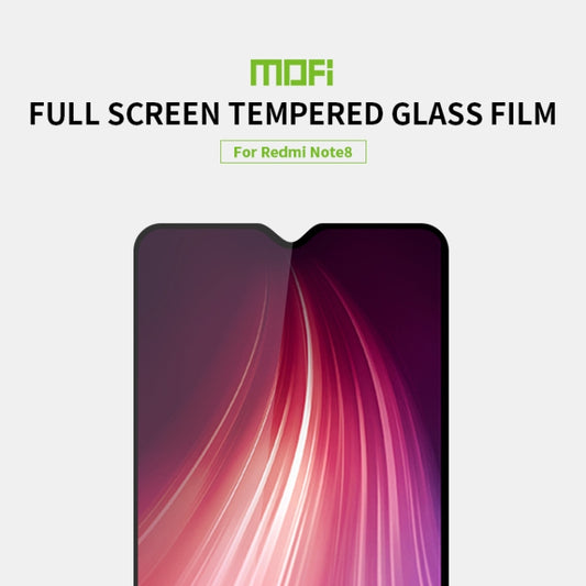 MOFI 9H 2.5D Full Screen Tempered Glass Film, For Xiaomi RedMi Note8, For Xiaomi RedMi Note8 Pro