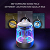 C7 Bluetooth 5.0 Speaker Transparent LED Luminous Subwoofer TWS 6D Surround HIFI Stereo Cool Audio, C7