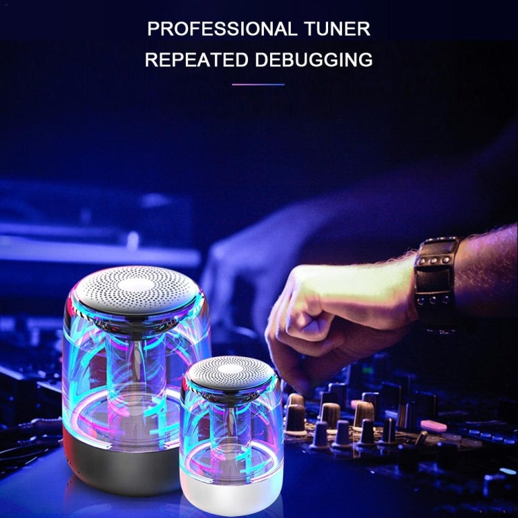 C7 Bluetooth 5.0 Speaker Transparent LED Luminous Subwoofer TWS 6D Surround HIFI Stereo Cool Audio, C7