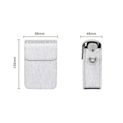 Richwell Brushed Camera Case PU Leather Case for Fujifilm Instax Mini Liplay Instant Camera, Black, White, Gold