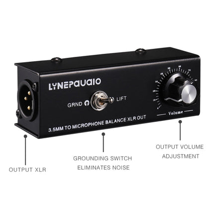 B012 Professional Stereo Signal Converted to Microphone Balanced Signal Output