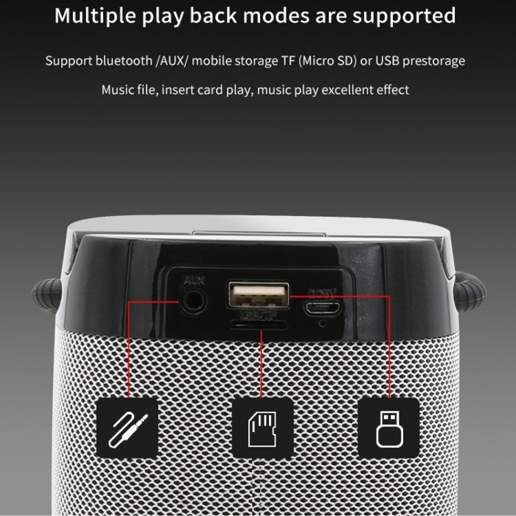 NBY 6650 Portable Multi-function Bluetooth Speaker 3D Surround Stereo Sound, Support Wireless Charging