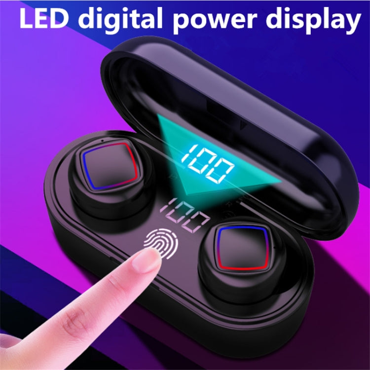 TWS Fingerprint Touch Bluetooth Headset LED Battery Display With Charging Bin