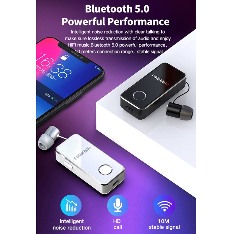 FineBlue F2 Pro Wireless Bluetooth V5.0 Earphone Hands-Free Vibrating Alert Wear Clip Earphone