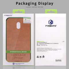 PINWUYO Pin Rui Series Classical Leather, PC + TPU + PU Leather Waterproof And Anti-fall All-inclusive Protective Shell, For Xiaomi RedMi 8A, For Oneplus 7T