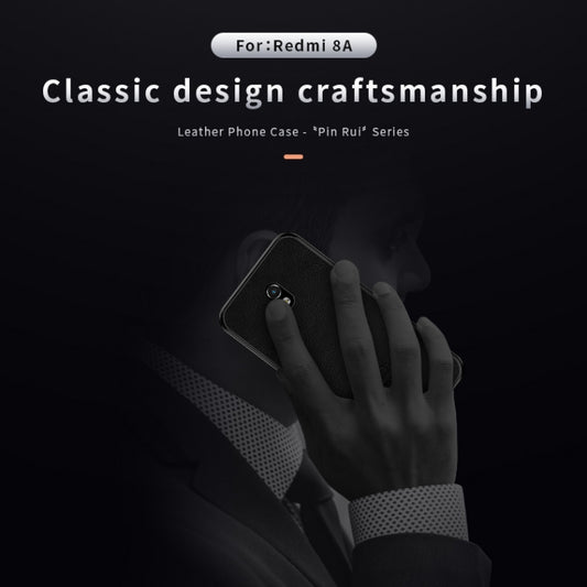 PINWUYO Pin Rui Series Classical Leather, PC + TPU + PU Leather Waterproof And Anti-fall All-inclusive Protective Shell, For Xiaomi RedMi 8A, For Oneplus 7T