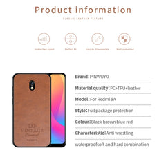 PINWUYO Pin Rui Series Classical Leather, PC + TPU + PU Leather Waterproof And Anti-fall All-inclusive Protective Shell, For Xiaomi RedMi 8A, For Oneplus 7T