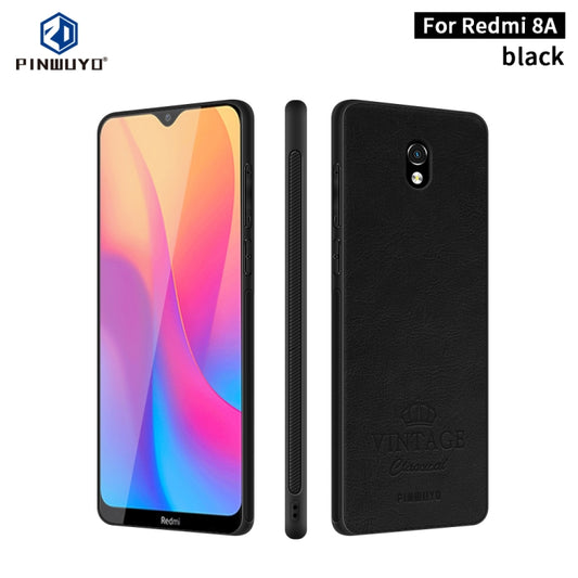 PINWUYO Pin Rui Series Classical Leather, PC + TPU + PU Leather Waterproof And Anti-fall All-inclusive Protective Shell, For Xiaomi RedMi 8A, For Oneplus 7T