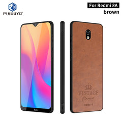 PINWUYO Pin Rui Series Classical Leather, PC + TPU + PU Leather Waterproof And Anti-fall All-inclusive Protective Shell, For Xiaomi RedMi 8A, For Oneplus 7T