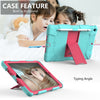 For iPad 10.2  Shockproof Two-Color Silicone Protection Case with Holder & Pen Slot, For iPad 10.2