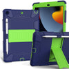 For iPad 10.2  Shockproof Two-Color Silicone Protection Case with Holder & Pen Slot, For iPad 10.2