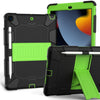 For iPad 10.2  Shockproof Two-Color Silicone Protection Case with Holder & Pen Slot, For iPad 10.2