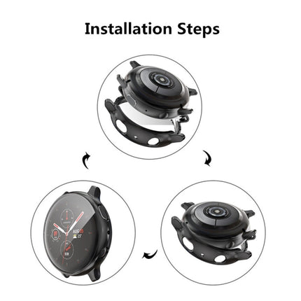 For Samsung Galaxy Watch Active 2 44mm ENKAY Hat-prince Full Coverage Electroplate TPU Case