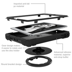 EVA + PC Flat Protective Shell with 360 ° Rotating Bracket, For iPad Air/Air2/Pro9.7, For iPad 10.2