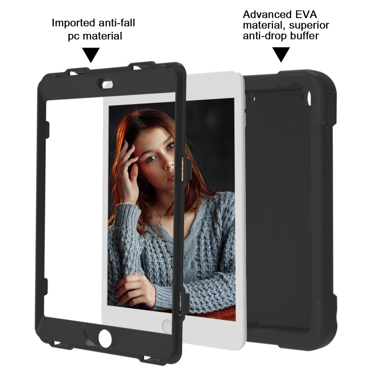 EVA + PC Flat Protective Shell with 360 ° Rotating Bracket, For iPad 10.2