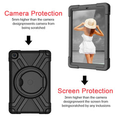 EVA + PC Flat Protective Shell with 360 ° Rotating Bracket, For Galaxy Tab A 10.1 (2019)