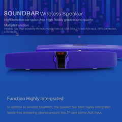 New Rixing NR7017 TWS Portable 10W Stereo Surround Soundbar Bluetooth Speaker with Microphone