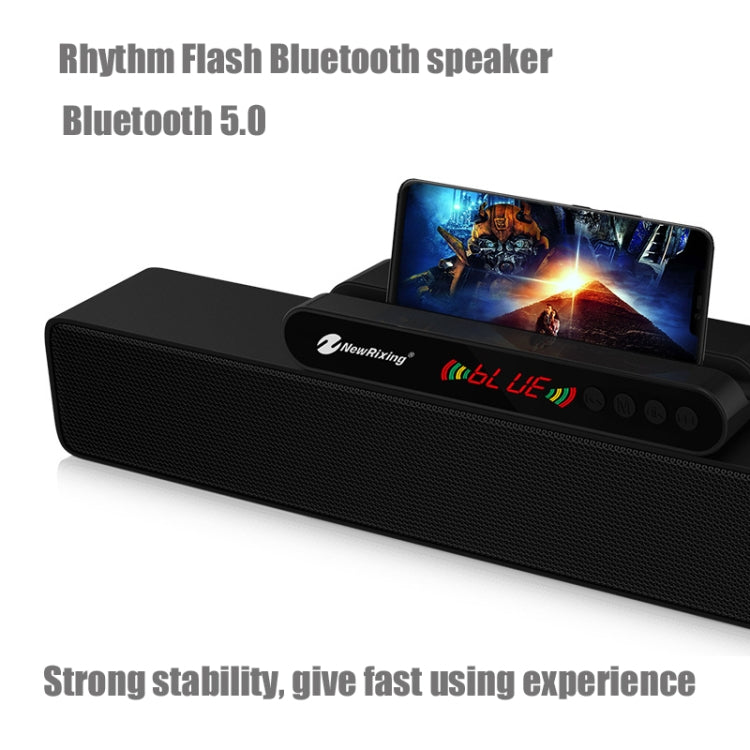 Newrixing NR5017 LED Bluetooth Portable Speaker TWS Connection Loudspeaker Sound System 10W Stereo Surround Speaker