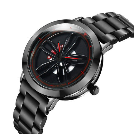 SANDA1009 Watch Man Student Casual Waterproof Steel Band Watch Man