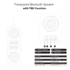 BT628 10W Portable TWS Transparent Bluetooth Speakers With Magnetic Connectable Base Outdoor Stereo Bass Subwoofer