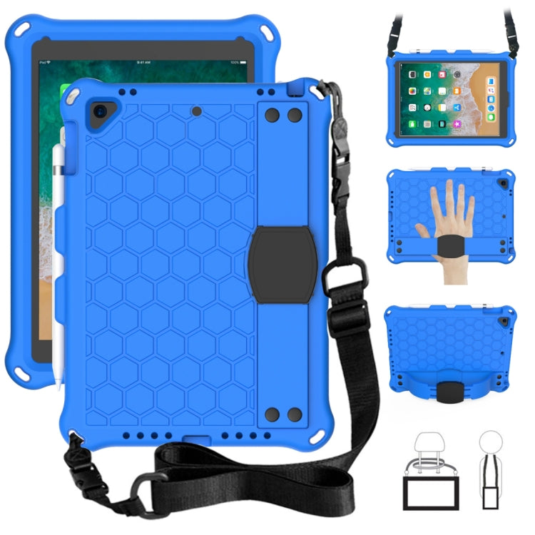 Honeycomb Design EVA + PC Four Corner Anti Falling Flat Protective Shell With Straps, For iPad Air/Air2/Pro9.7, For iPad 10.2, For    iPad Pro 10.5, For iPad  Air 2019 10.5