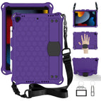 For iPad 10.2 / Purple+Black