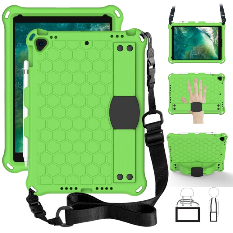 Honeycomb Design EVA + PC Four Corner Anti Falling Flat Protective Shell With Straps, For iPad Air/Air2/Pro9.7, For iPad 10.2, For    iPad Pro 10.5, For iPad  Air 2019 10.5