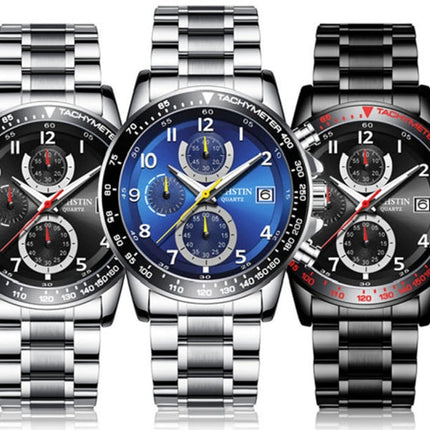 OCHSTIN   6112 Men Multi  Function Watch Fashion Sports Business Calendar Luminous Men Watch Quartz Watch Steel Watch