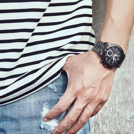 OCHSTIN   6112 Men Multi  Function Watch Fashion Sports Business Calendar Luminous Men Watch Quartz Watch Steel Watch