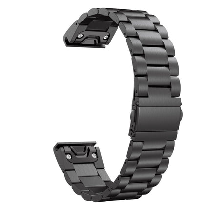 For Garmin 5 20mm Tri-Bead Stainless Steel Steel Watchband
