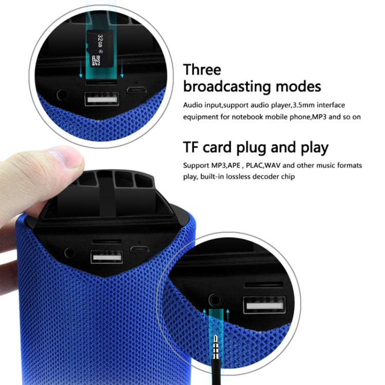 TG113 Portable Bluetooth Speakers Waterproof Stereo Outdoor Loudspeaker MP3 Bass Sound Box with FM Radio