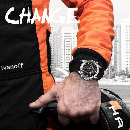 OCHSTIN 6125A Multi Function Chronograph Men  Sports Silicone Quartz Waterproof Men  Watch