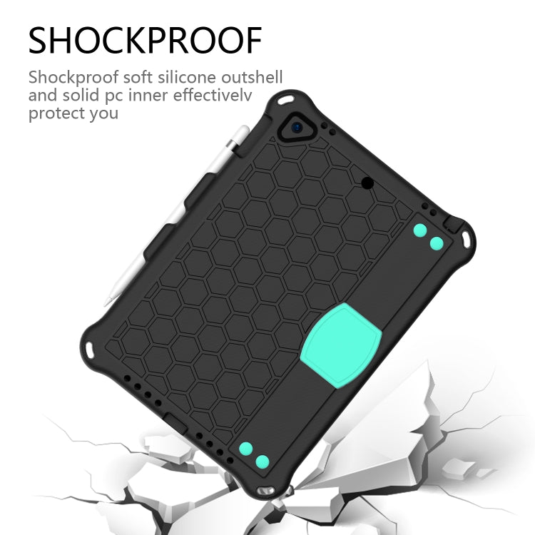 Honeycomb Design EVA + PC Four Corner Anti Falling Flat Protective Shell With Straps, For iPad 9.7 2017/2018