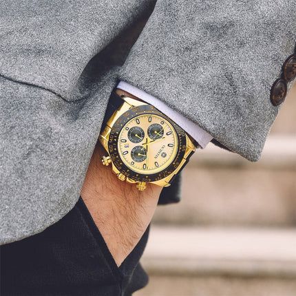 OCHSTIN 6103 Multi Function Quartz Watch Silicone Watch Band Sports Luminous Waterproof Watch