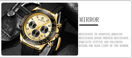 OCHSTIN 6103 Multi Function Quartz Watch Silicone Watch Band Sports Luminous Waterproof Watch