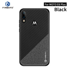 PINWUYO Rong Series  Shockproof PC + TPU+ Chemical Fiber Cloth Protective Cover, For Motorola One Zoom / One Pro, For  Motorola Moto E6 Plus, For  Motorola Moto E6 Play