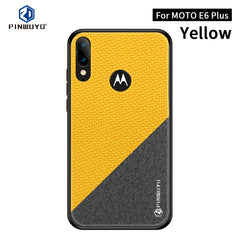 PINWUYO Rong Series  Shockproof PC + TPU+ Chemical Fiber Cloth Protective Cover, For Motorola One Zoom / One Pro, For  Motorola Moto E6 Plus, For  Motorola Moto E6 Play