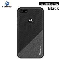 PINWUYO Rong Series  Shockproof PC + TPU+ Chemical Fiber Cloth Protective Cover, For Motorola One Zoom / One Pro, For  Motorola Moto E6 Plus, For  Motorola Moto E6 Play