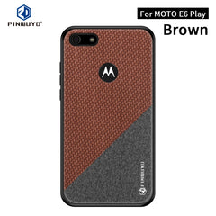 PINWUYO Rong Series  Shockproof PC + TPU+ Chemical Fiber Cloth Protective Cover, For Motorola One Zoom / One Pro, For  Motorola Moto E6 Plus, For  Motorola Moto E6 Play