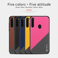 PINWUYO Rong Series  Shockproof PC + TPU+ Chemical Fiber Cloth Protective Cover, For Xiaomi RedMi Note8T, For Xiaomi CC9 Pro / Note10, For MOTO G8 Plus, For MOTO G8 Play / One macro