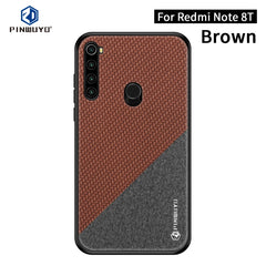 PINWUYO Rong Series  Shockproof PC + TPU+ Chemical Fiber Cloth Protective Cover, For Xiaomi RedMi Note8T, For Xiaomi CC9 Pro / Note10, For MOTO G8 Plus, For MOTO G8 Play / One macro