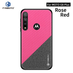 PINWUYO Rong Series  Shockproof PC + TPU+ Chemical Fiber Cloth Protective Cover, For Xiaomi RedMi Note8T, For Xiaomi CC9 Pro / Note10, For MOTO G8 Plus, For MOTO G8 Play / One macro