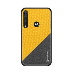 PINWUYO Rong Series  Shockproof PC + TPU+ Chemical Fiber Cloth Protective Cover, For Xiaomi RedMi Note8T, For Xiaomi CC9 Pro / Note10, For MOTO G8 Plus, For MOTO G8 Play / One macro