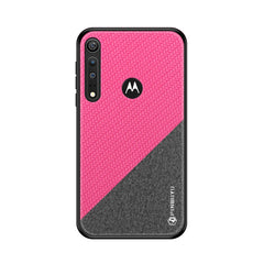 PINWUYO Rong Series  Shockproof PC + TPU+ Chemical Fiber Cloth Protective Cover, For Xiaomi RedMi Note8T, For Xiaomi CC9 Pro / Note10, For MOTO G8 Plus, For MOTO G8 Play / One macro
