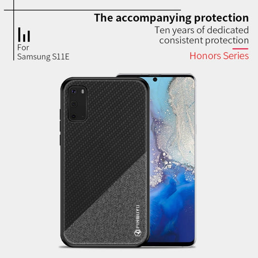 PINWUYO Rong Series  Shockproof PC + TPU+ Chemical Fiber Cloth Protective Cover, For Galaxy S20, For Galaxy S20+, For Google Pixel4, For Google Pixel4 XL