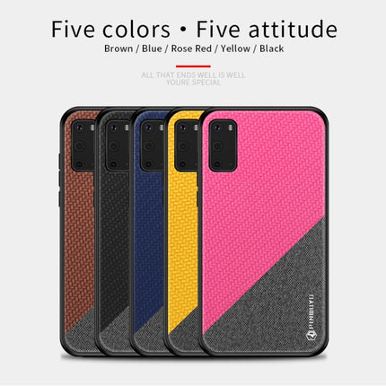PINWUYO Rong Series  Shockproof PC + TPU+ Chemical Fiber Cloth Protective Cover, For Galaxy S20, For Galaxy S20+