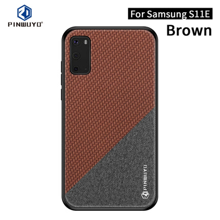 PINWUYO Rong Series  Shockproof PC + TPU+ Chemical Fiber Cloth Protective Cover, For Galaxy S20, For Galaxy S20+