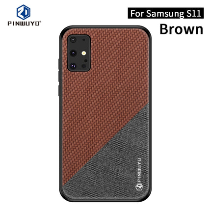 PINWUYO Rong Series  Shockproof PC + TPU+ Chemical Fiber Cloth Protective Cover, For Galaxy S20, For Galaxy S20+