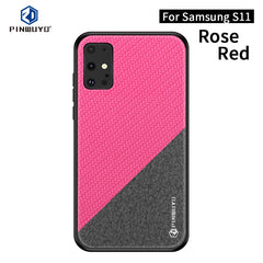 PINWUYO Rong Series  Shockproof PC + TPU+ Chemical Fiber Cloth Protective Cover, For Galaxy S20, For Galaxy S20+, For Google Pixel4, For Google Pixel4 XL