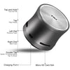 EWA A109M  Portable Bluetooth Speaker Wireless Heavy Bass Bomm Box Subwoofer Phone Call Surround Sound Bluetooth Shower Speaker